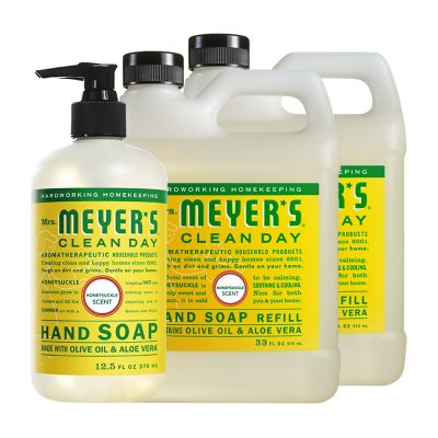Mrs. Meyer s梅耶夫人 金銀花香氛洗手乳x1+補充瓶x2