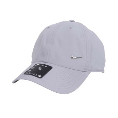NIKE 運動帽-DRI-FIT吸濕排汗 台灣製 防曬 遮陽 鴨舌帽 帽子 FB5372-077 灰銀