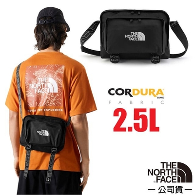 【The North Face】CITY SHOULDER BAG 日用休閒輕量隨身側背包2.5L.斜背包.單肩包_8AMV-4HF 摩登黑 N