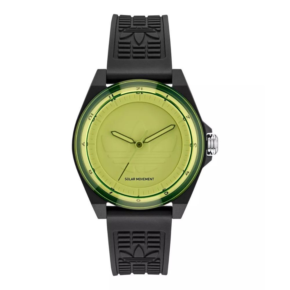 ADIDAS 愛迪達 Project Four Solar 樹脂錶帶_AOST25530_黃色_41mm