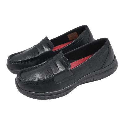 Skechers 樂福鞋 Virtue SR-Zharo 女鞋 黑 懶人鞋 套入式 工作鞋 108301BLK