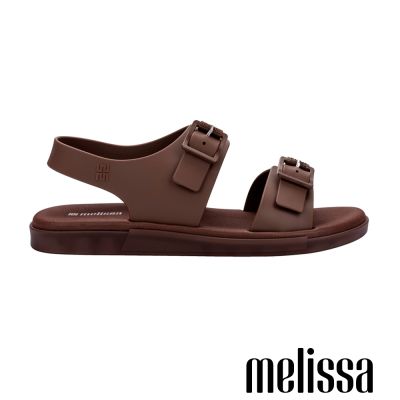 Melissa-霧面雙寬帶涼鞋-棕色