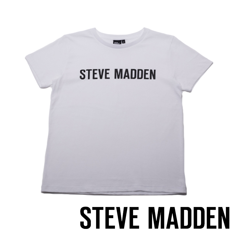 STEVE MADDEN-時尚品牌LOGO T-Shirt-白色| Yahoo購物中心
