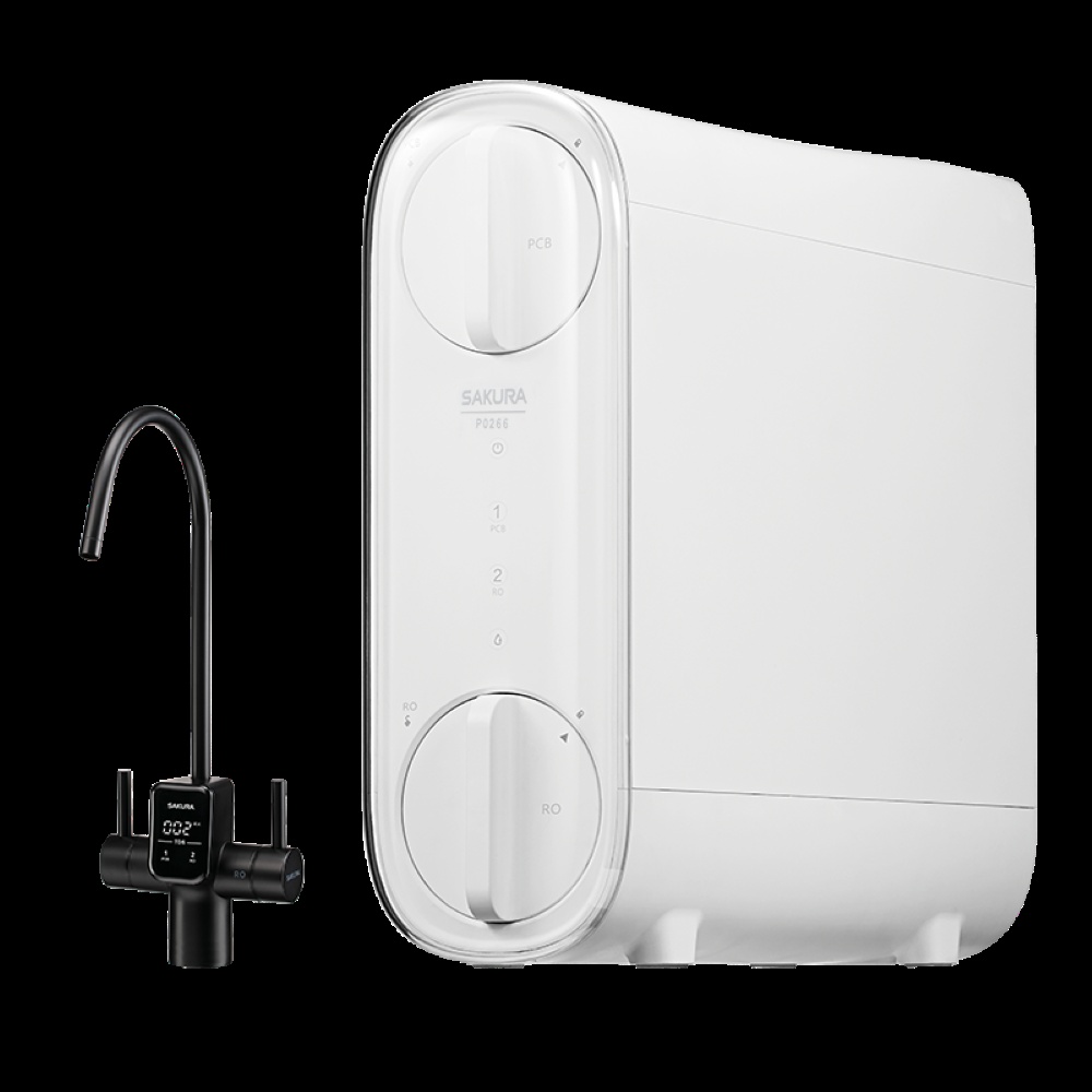 櫻花牌 雙效RO淨水器 雙出水 純水回流 智能沖洗 電子顯屏龍頭 雙濾心 機身輕薄 P0266