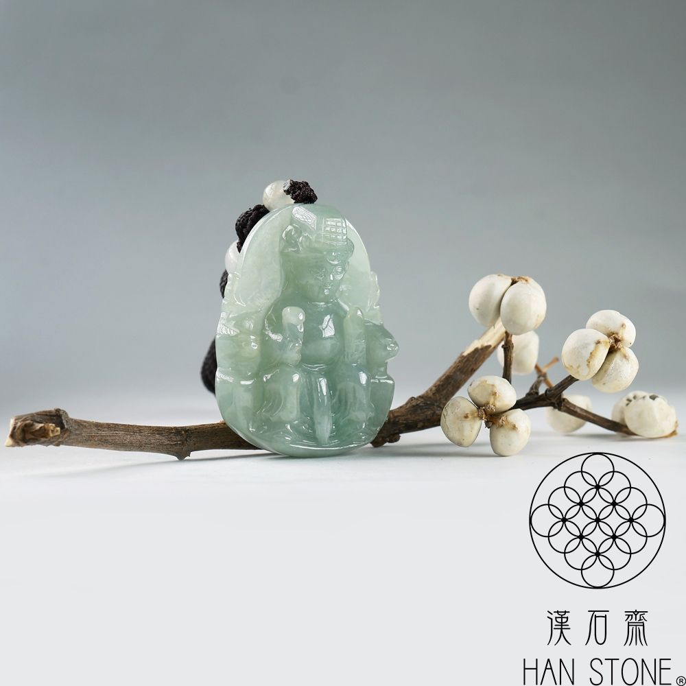 漢石齋】天然翡翠A貨媽祖玉佩吊墜細糯種(34*43*11mm) | 漢石齋| Yahoo