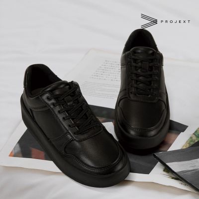 PROJEXT 厚底防水小白鞋 全黑 Scooter Model 3 防水鞋/厚底鞋/情侶鞋/增高鞋/黑鞋 男女同款