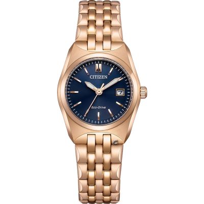 CITIZEN 星辰 簡約百搭光動能腕錶-27mm EW2298-52L