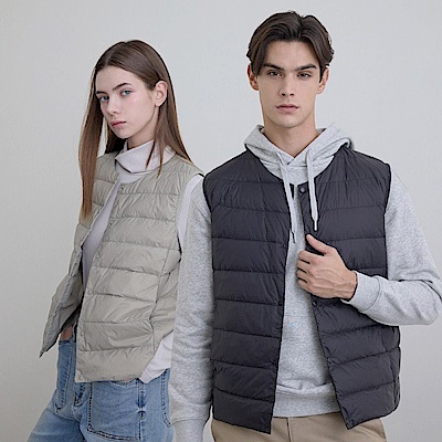 GIORDANO 男/女裝輕薄羽絨背心【多款任選】