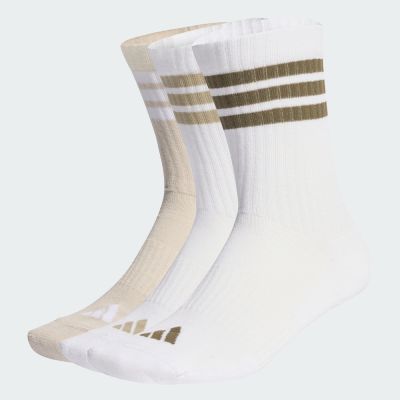 【adidas 愛迪達】 3-STRIPES 中筒襪 3 雙入 男/女 KC9639