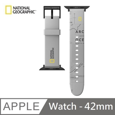 National Geographic 國家地理 Apple Watch 矽膠錶帶 42mm - 灰色