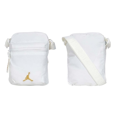 NIKE JORDAN 小型斜跨包-臀包 斜背包 側背包 JD2443005AD-002 白金