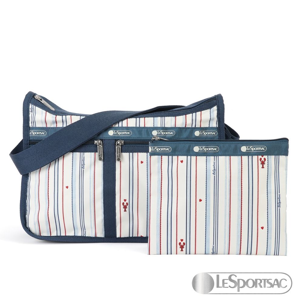 LeSportsac - Standard 雙口袋A4大書包-附化妝包 (蔚藍假期)