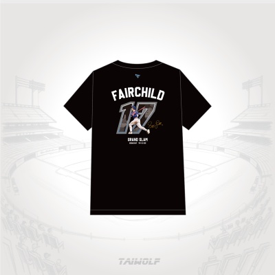 【TAIWOLF台灣狼 X Stuart Fairchild】2026 TEAM TAIWAN 經典紀念T(黑)-Fairchild GS紀念T