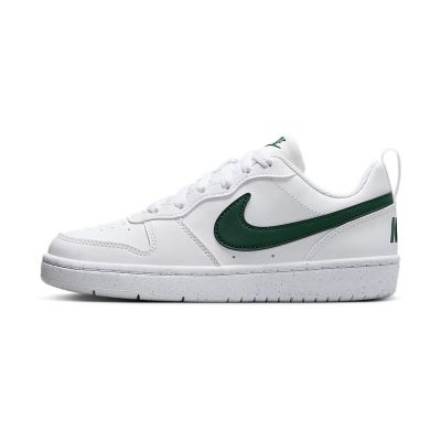 Nike Court Borough Low Recraft GS 休閒鞋 大童 白綠色 皮革 DV5456-133