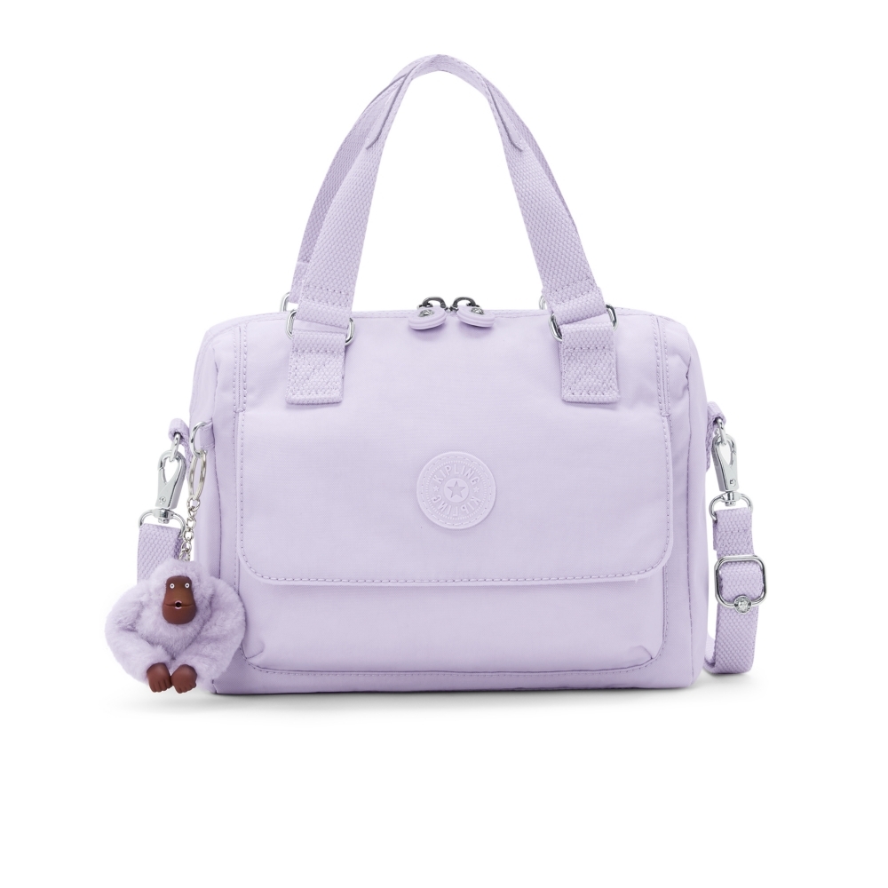 Kipling 溫柔丁香紫翻蓋手提側背包-ZEVA | 斜/肩背包| Yahoo購物中心