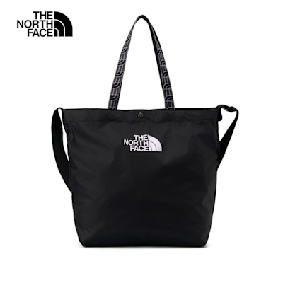 【The North Face 官方旗艦】 北面男女款黑色CORDURA耐磨托特包｜8DJSKX7