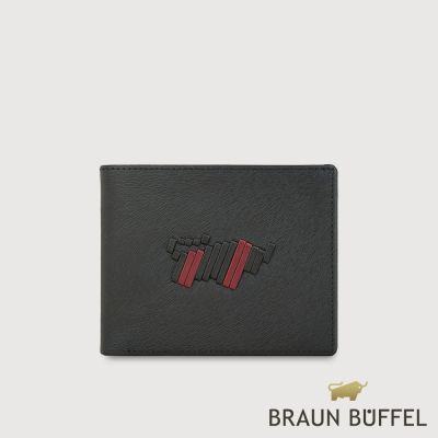 【BRAUN BUFFEL 德國小金牛】台灣總代理 韋本-CNY 10卡男夾-酒棕/BF589-314-TP
