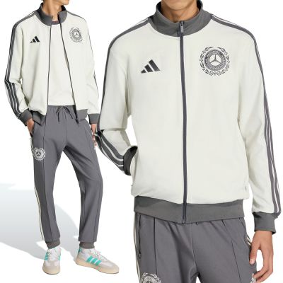 Adidas MER SA ICN TT 男款 巖灰暖白色 立領 修身 運動 外套 KE8270