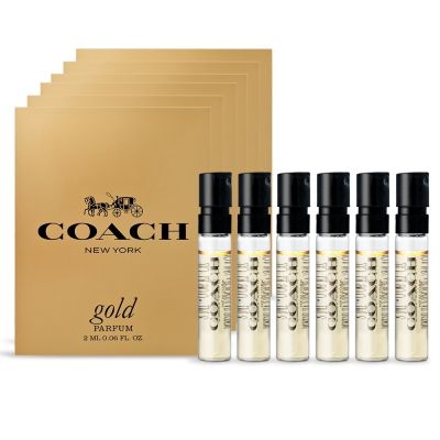 COACH 時尚閃耀香精針管2mlX6-香水隨身針管試香-公司貨
