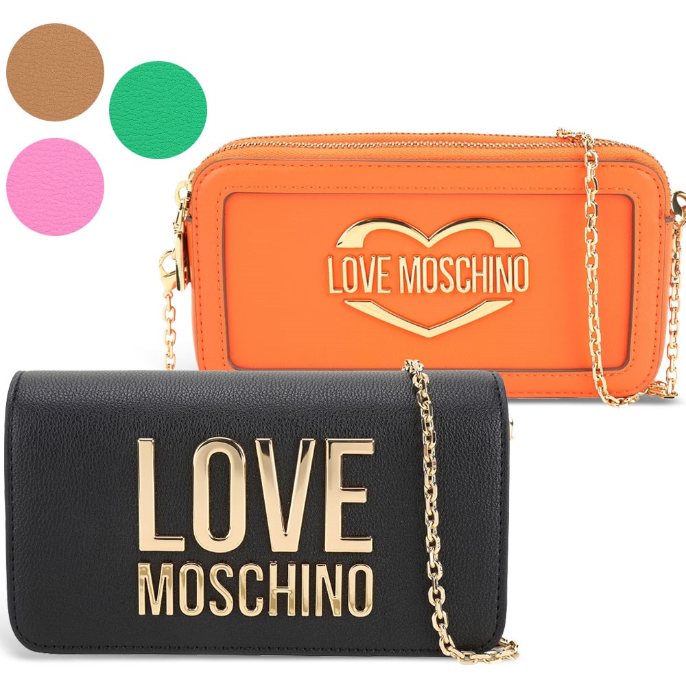 MOSCHINO副牌 字母系列皮革斜背包 手拿包-多款可選