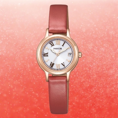 CITIZEN 星辰 NEW WICCA 公主系列 KH4-963-14 情人節推薦款 太陽能時尚腕錶 24mm