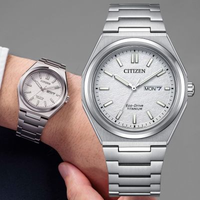 CITIZEN星辰 GENT S系列 Zenshin 新鈦度 光動能腕錶 錶 手錶 送禮 39.5mm/AW0130-85A