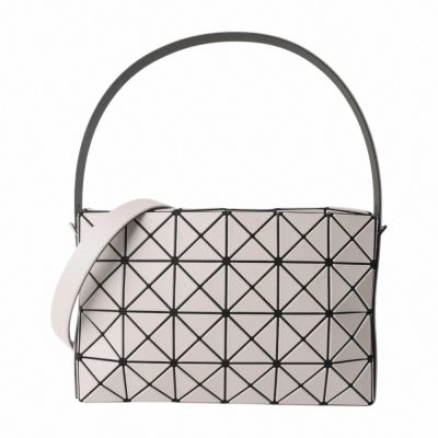 ISSEY MIYAKE  BAOBAO 幾何方格4x6方型手提/斜背包(霧面米)S款