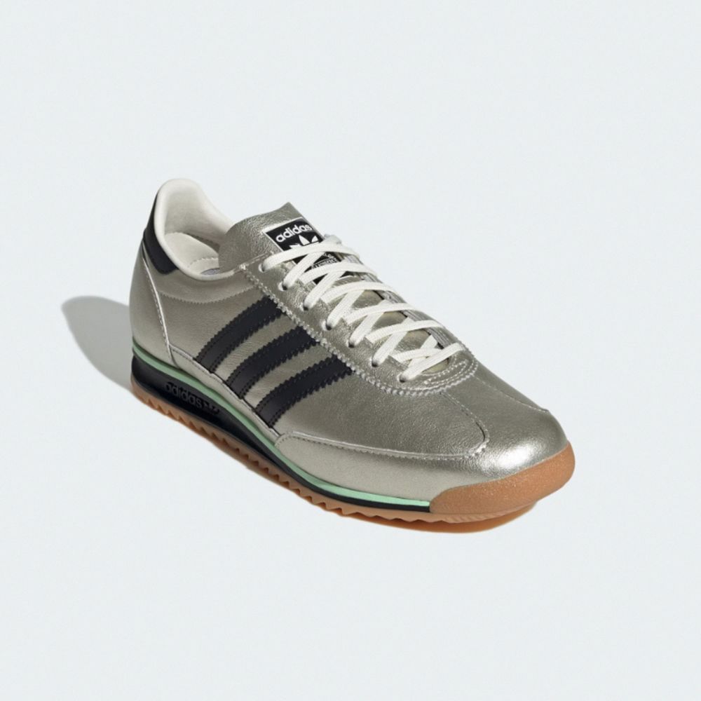 adidas 休閒鞋SL 72 OG W 女鞋銀黑復古膠底愛迪達JS3978 | 休閒鞋
