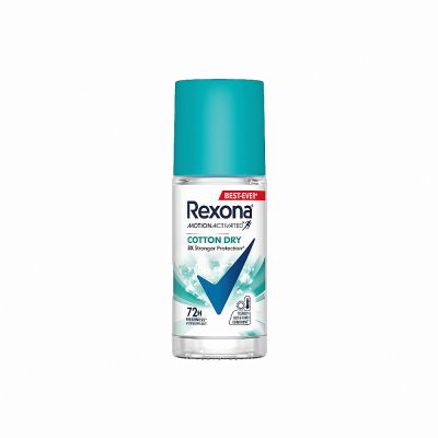 Rexona 蕊娜 官方直營 3倍制汗止汗爽身香體露45ml清新舒棉 2入組