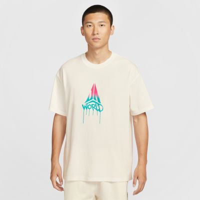 NIKE 短袖上衣 男 落肩寬鬆版型 AS JM M NK TEE M90 ROCKSTAR 2 米白 II1490-133