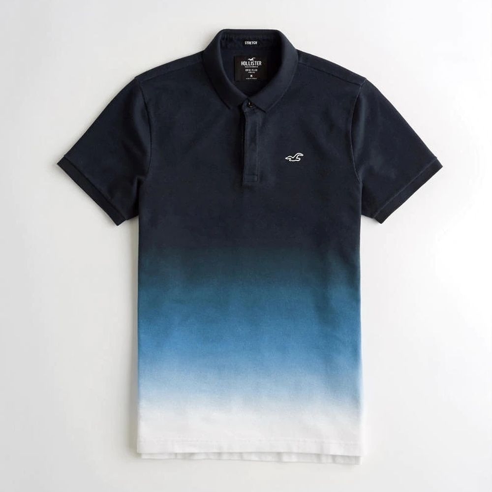 Hollister HCO 短袖 polo 藍色 1338