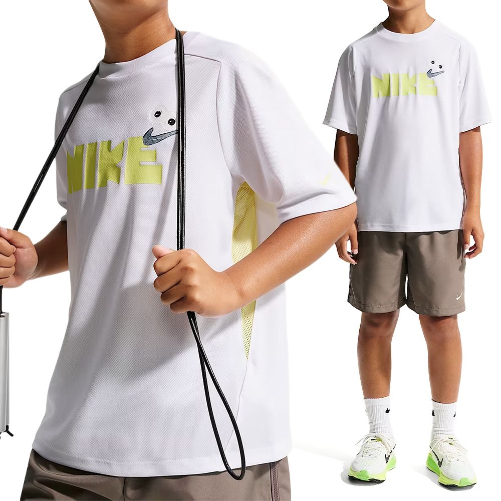 Nike B Nk Df Multi  SS Top Bts 短袖 大童 童裝 白色 Logo IW1402-100