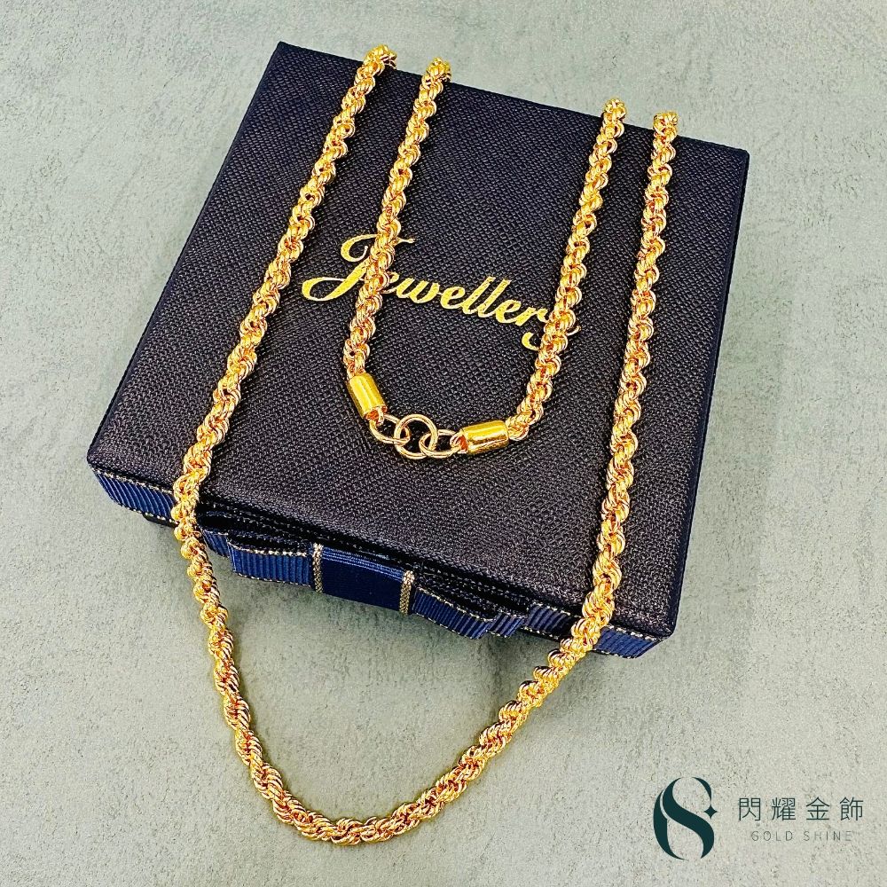 純金開運馬　純金9999 閃耀金飾】純金9999 黃金麻花項鍊男鍊首選(約重8.10錢) | 其他