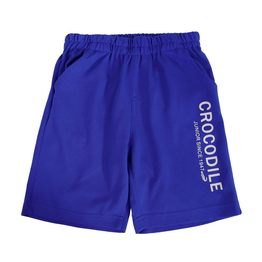 Crocodile Junior 小鱷魚童裝-鱷魚棉短褲-寶藍色 ( 701632-55 小童款)
