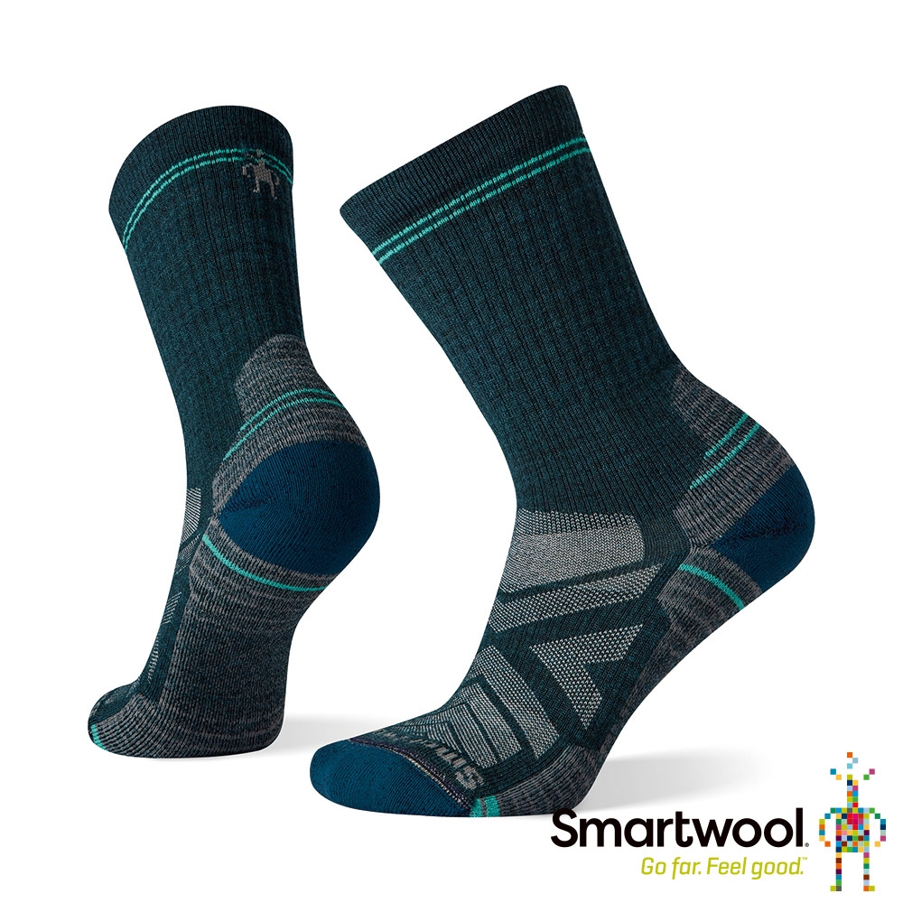 Smartwool 官方旗艦 女機能戶外全輕量減震中長襪 暮光藍 美麗諾羊毛襪 登山襪 保暖襪 除臭襪
