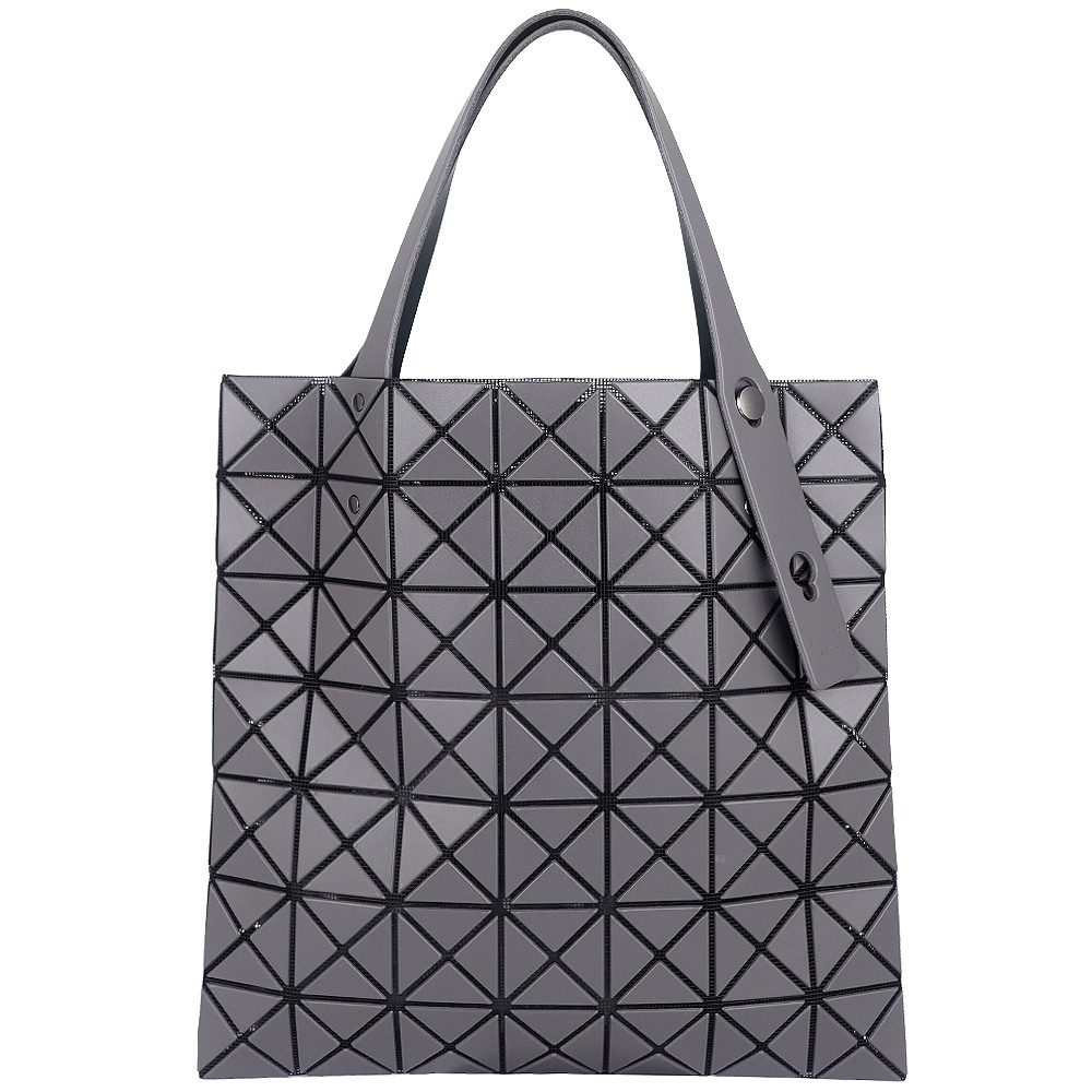 BAO BAO ISSEY MIYAKE 7×7 ISSEY MIYAKE BAOBAO 暮靄菱格7x7手提包霧(褐灰)小款| 購物包