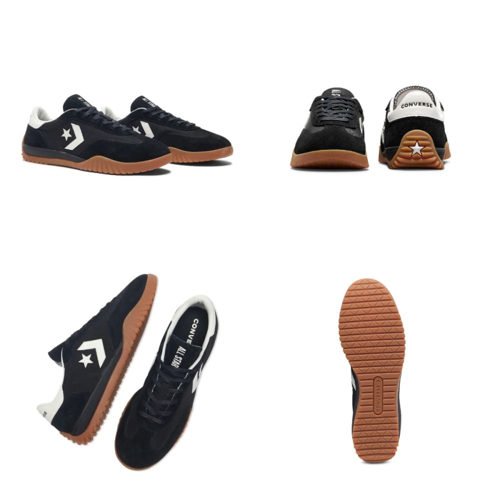 CONVERSE RUN STAR TRAINER OX 休閒鞋 女鞋 流星復古鞋 膠底 情侶鞋 (B款-A08263C黑白)