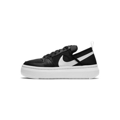 Nike Court Vision Alta 休閒鞋 厚底 黑 白 女款 CW6536-001 [EW]