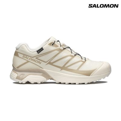 【Salomon索羅門】XT-PATHWAY GORE-TEX 防水運動鞋 香草白/胡椒灰