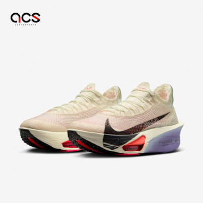 Nike 競速跑鞋 Wmns Air Zoom Alphafly Next% 3 女鞋 米白 紫 厚底 氣墊 FD8315-101