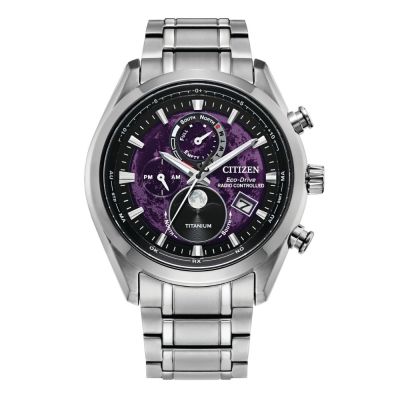 CITIZEN 星辰 GENT S系列 月相超級鈦 爍月款 光動能電波錶 BY1010-81Z