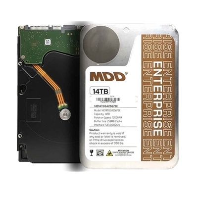 MDD 最大數據 企業級 專用硬碟 14TB 7200轉 3.5吋 SATA 256MB快取 4年保固 MDD14TSATA25672E
