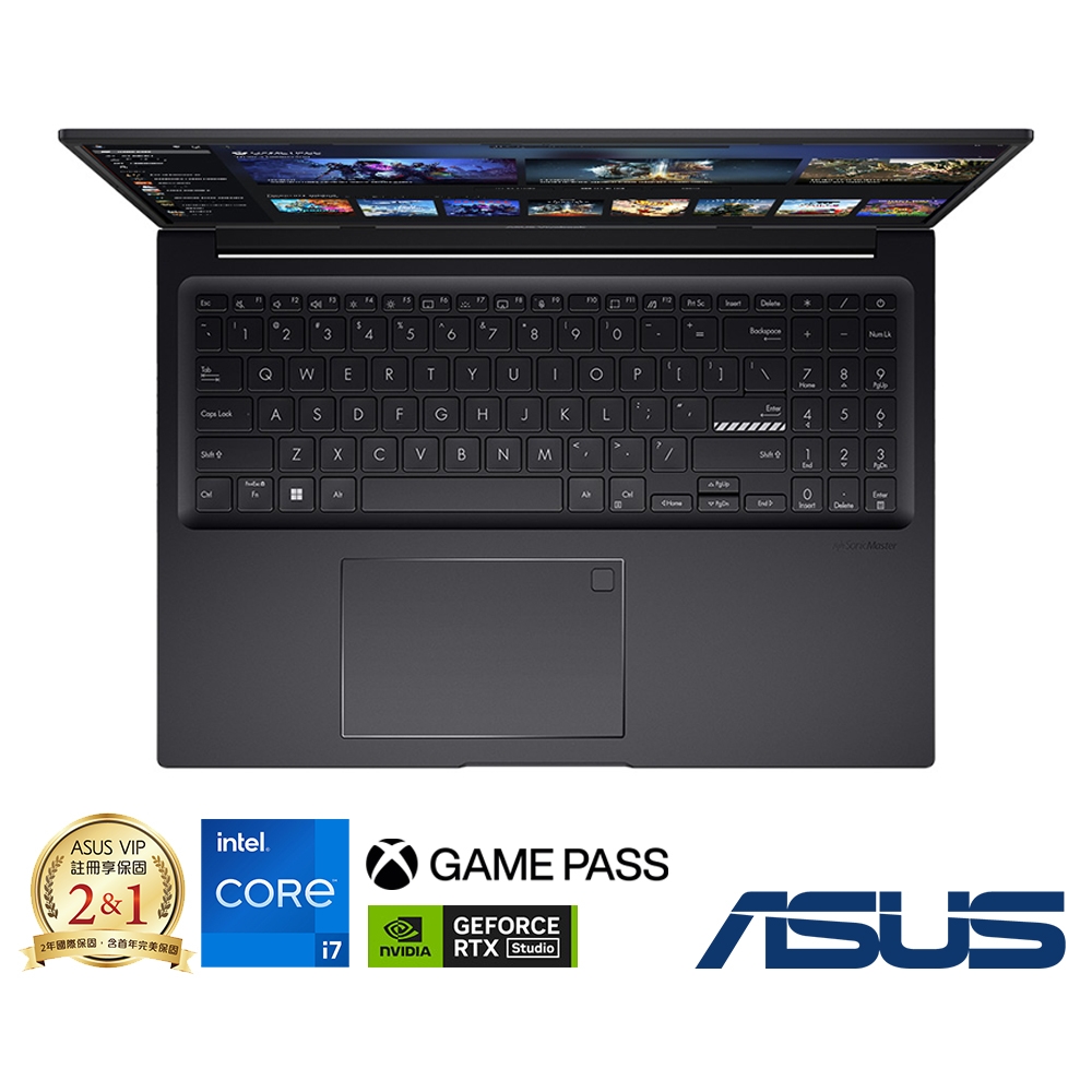 ASUS K3605ZC 16吋筆電(i7-12700H/RTX3050/16G/512G/搖滾黑/Vivobook