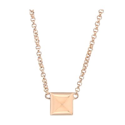 Hermes 愛馬仕 Hermès Clou d H Kelly掛鎖釦鈎項鍊(玫瑰金)