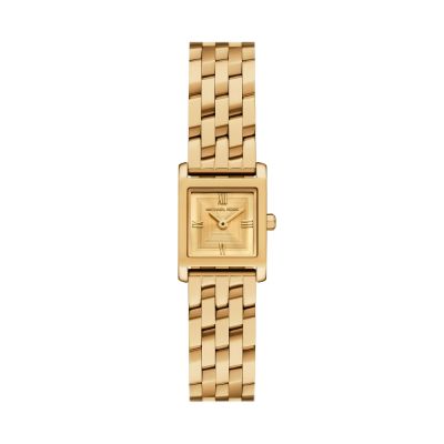 MICHAEL KORS MK Georgie 優雅方型金色女錶 19mm MK4931 附提袋