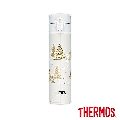 THERMOS 膳魔師 不鏽鋼彈蓋真空保溫瓶400ml(JNI-401CM-TRWH)