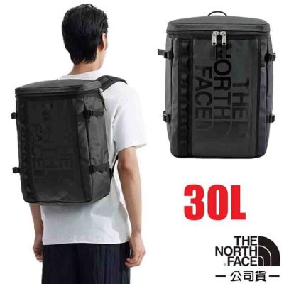 【The North Face】BASE CAMP FUSE BOX 多功能通勤休閒日用後背包30L.電腦背包.雙肩包/上課.上班.旅遊/3KVR-4HF 摩登黑 V