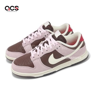 Nike 休閒鞋 Wmns Dunk Low 女鞋 男鞋 粉紅 棕 草莓巧克力 麂皮 HM0987-200