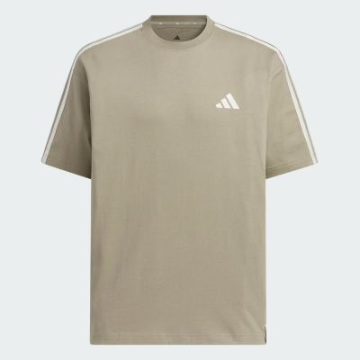 Adidas 愛迪達 Es+ 3s S/S Tee [KF3740] 男 T恤 運動上衣 休閒短袖 純棉 棕
