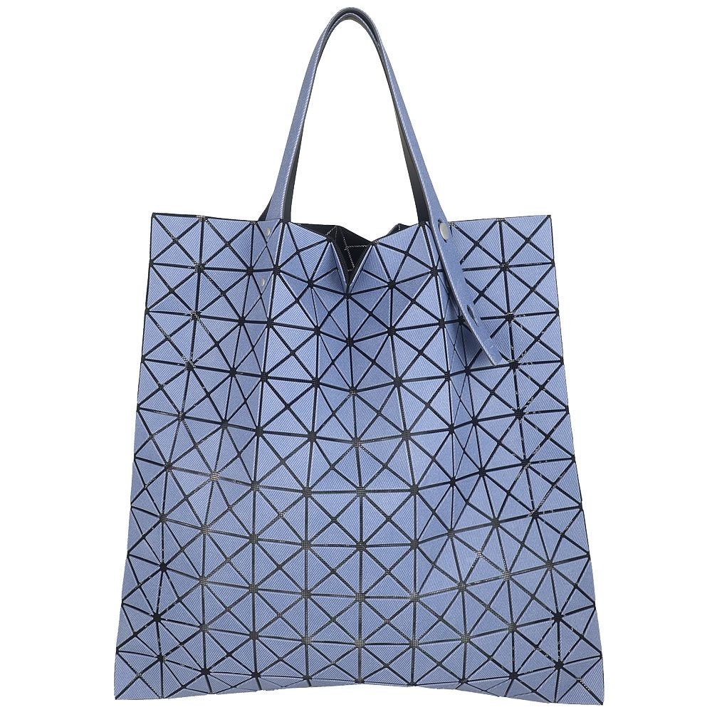 ISSEY MIYAKE 三宅一生 BAOBAO 牛仔藍色三角格10x10肩背/手提包